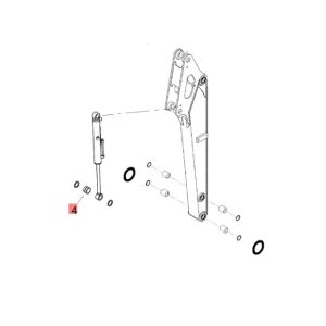 Tuleja siłownika łyżki 45x50